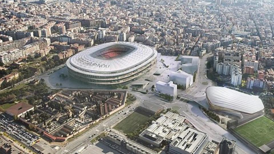 Desain baru Camp Nou diluncurkan jelang renovasi besar yang akan dilakukan pada tahun 2017. - INDOSPORT